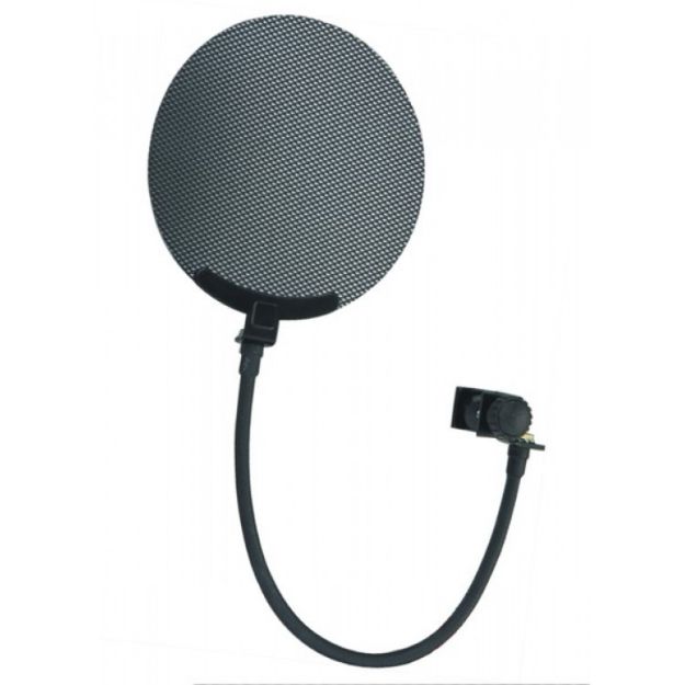 Picture of Proel  Mic Mini Pop Shield on Gooseneck Fitting  BLACK