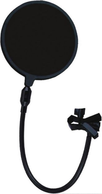 Picture of Proel  Mic Pop Shield on Gooseneck Fitting+Case  BLACK