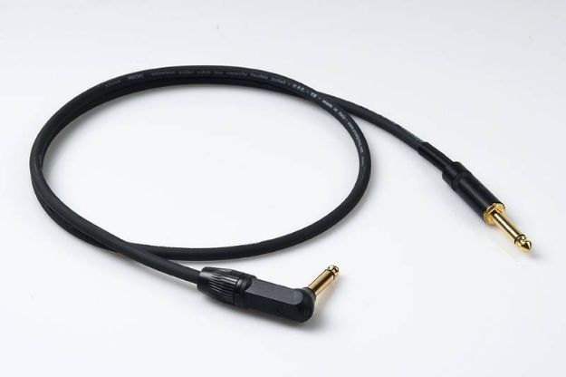 Picture of Proel  Guitar Lead  TS > 90ºTS  1m  Spiral Shield  BLACK