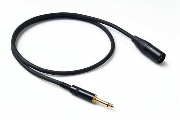 Picture of Proel XLR Input Lead MXLR > TS 1m Spiral Shield BLACK