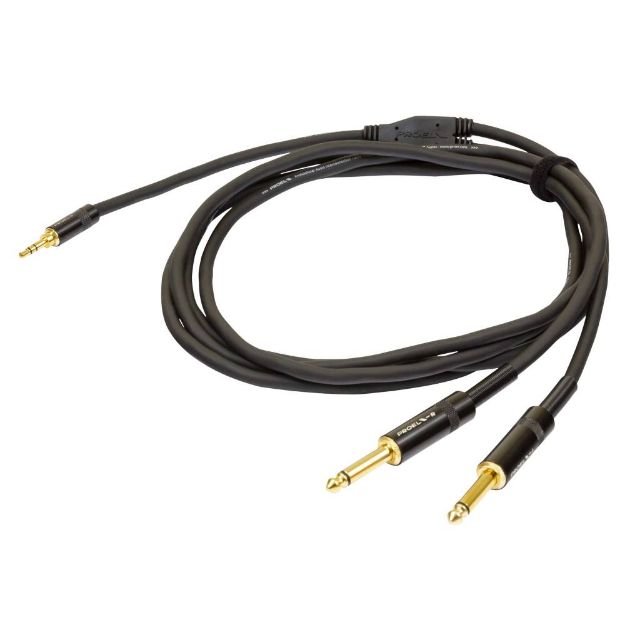 Picture of Challenge  Stereo Split Lead  3.5mm TRS > 2 x 6.3mm TS  1.5m