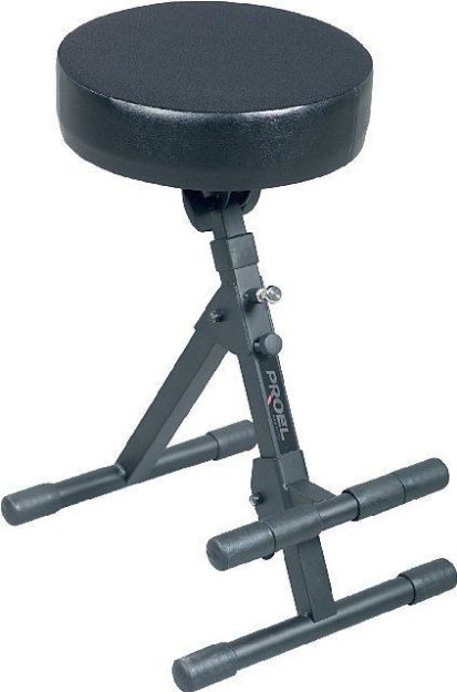 Picture of Proel  Musicians Stool  Height Adjustable with Foot Rest