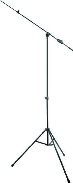 Picture of Proel Floor Mic Stand Extra Tall+Adjustable Boom BLACK