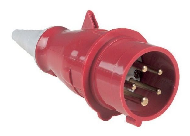 Picture of 16A Mains Connector  3Ø  415V  Cord Plug  MALE