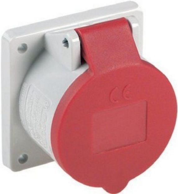 Picture of 16A Mains Connector  3Ø  415V  Panel Mount  FEMALE