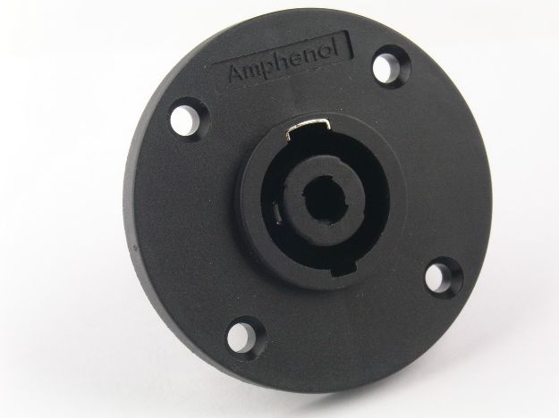 Picture of Amphenol Speakon Connector  4 Pin  Cabinet Mount  MALE