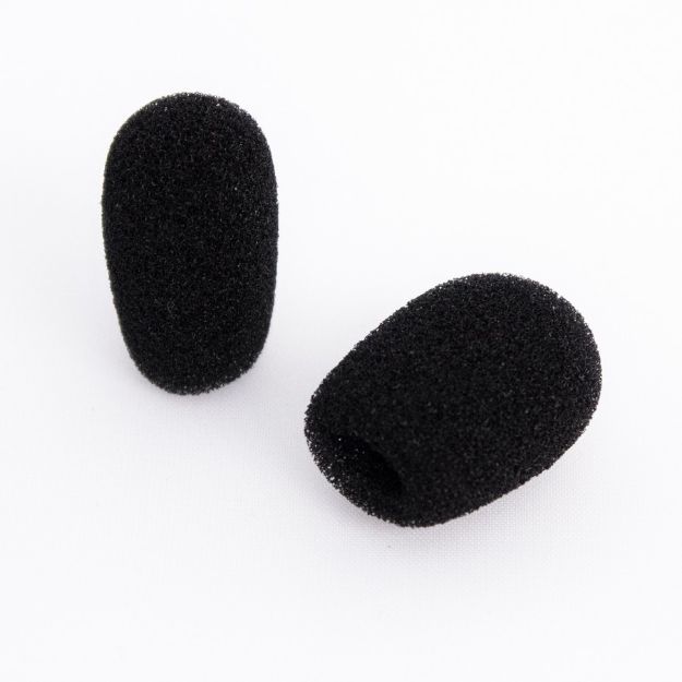 Picture of Proel  Lapel Mic Windscreen Foam  2 Pack  MINIATURE  BLACK