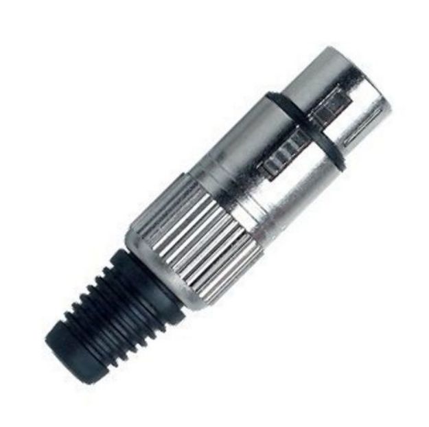 Picture of XLR Connector  3 Pin  Cord Plug  FEMALE