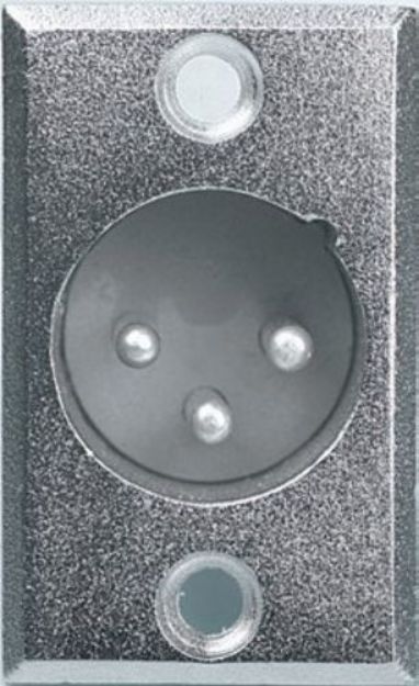 Picture of XLR Connector  3 Pin  Panel Mount  MALE