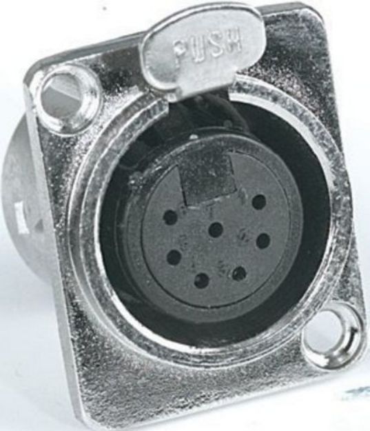 Picture of XLR Connector  7 Pin  Panel Mount  FEMALE