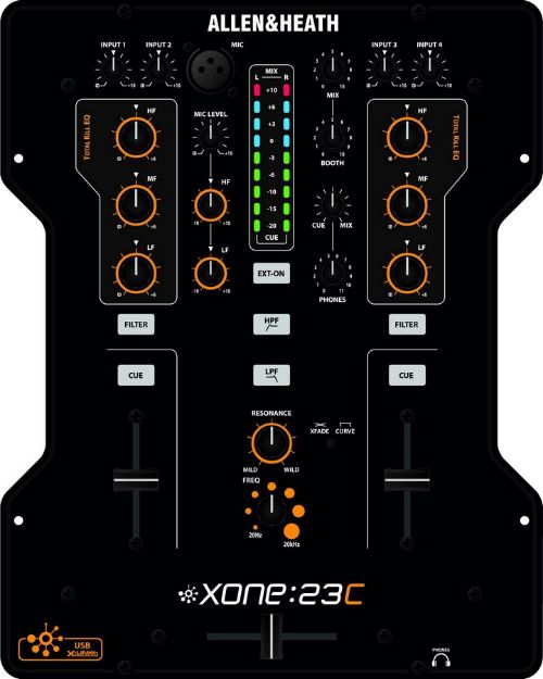 Picture of XONE23C DJ Mixer  2 > 2  Internal Soundcard