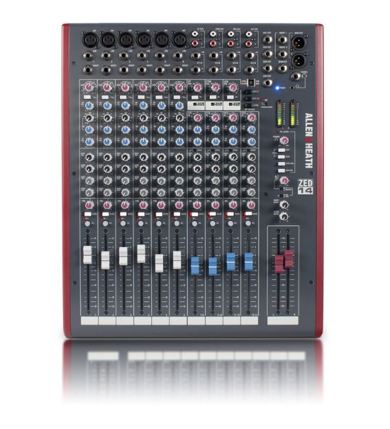 Picture of ZED14 19" Rack Mixer 6 Mono + 4 Stereo  4 Aux  USB Interface