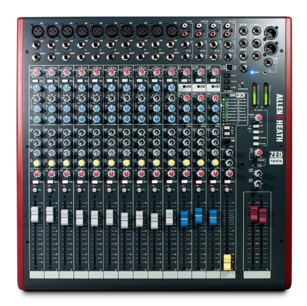 Picture of ZED16FX 19" Rack Mixer 10 Mono+3 Stereo 3 Aux USB + FX