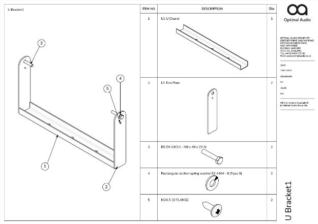 Picture of Optimal U Bracket for Cuboid 8