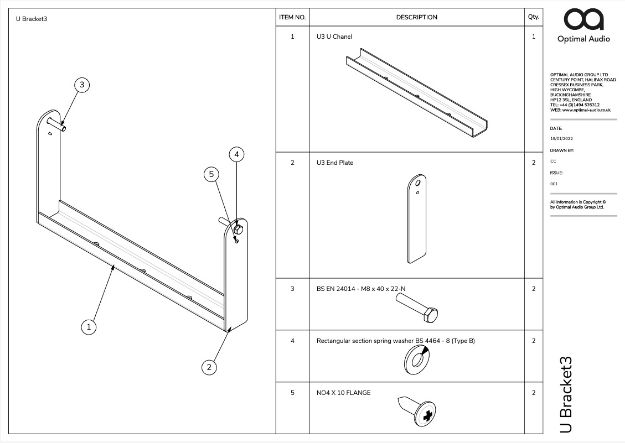 Picture of Optimal U Bracket for Cuboid 12