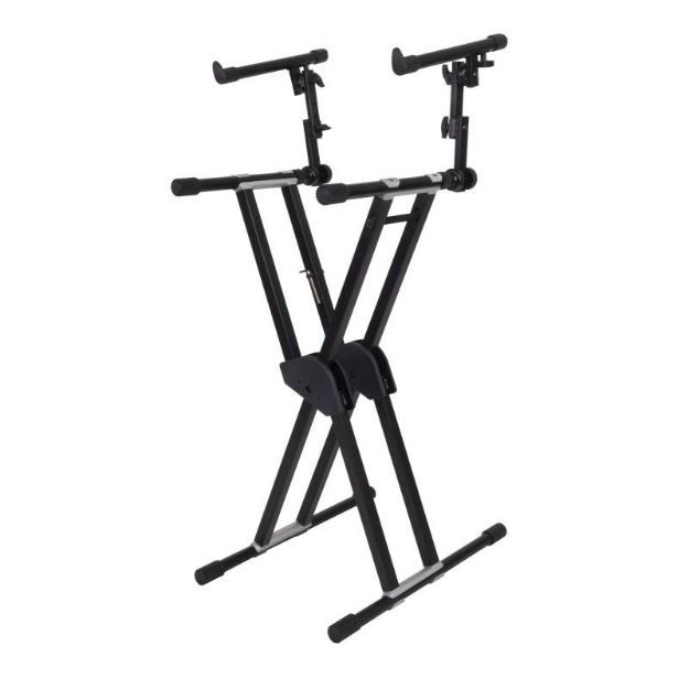 Picture of Die Hard  Double braced heavy duty keyboard stand  BLACK