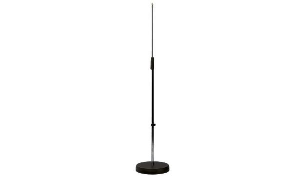 Picture of K&M  Floor Mic Stand ROUND Base Tall  BLACK