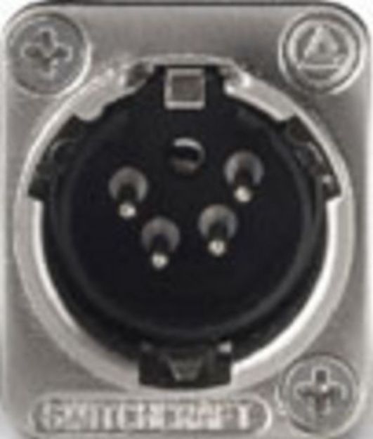 Picture of Switchcraft XLR Panel Mount (Male) - 4 pole NICKEL