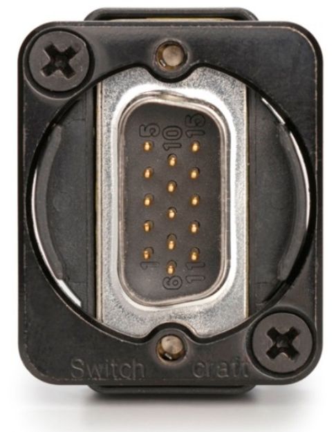 Picture of Switchcraft 15 Pin HD DSUB Panel Mount MALE-MALE