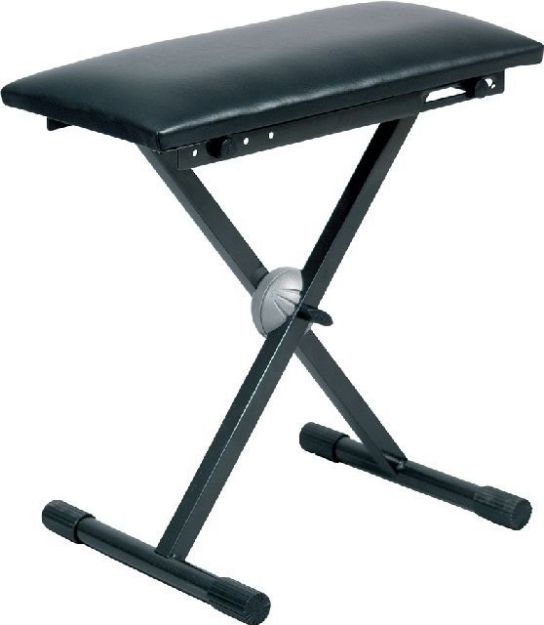 Picture of Proel  Keyboard Bench  Padded Vinyl Seat  BLACK