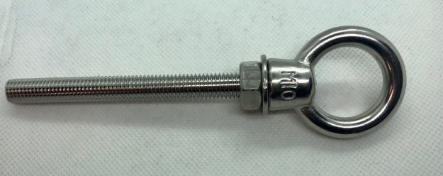 Picture of Cast Stainless Steel Eye Bolt  M10 100mm Thread length