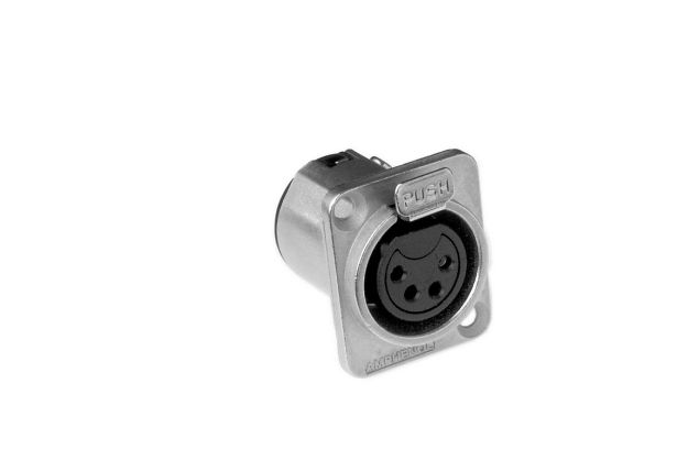 Picture of Amphenol XLR Panel Mount (Female) - 4 pole NICKEL