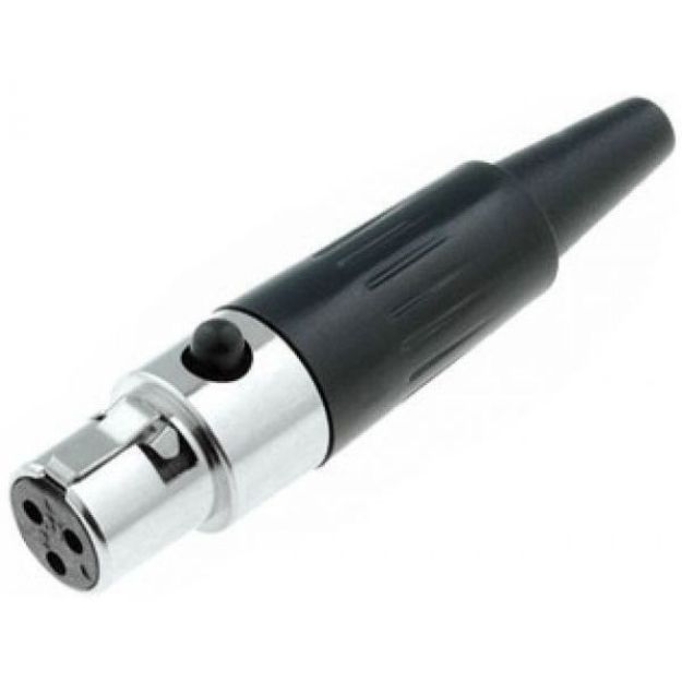 Picture of Amphenol Mini XLR Connector  3 Pin  Plug  FEMALE