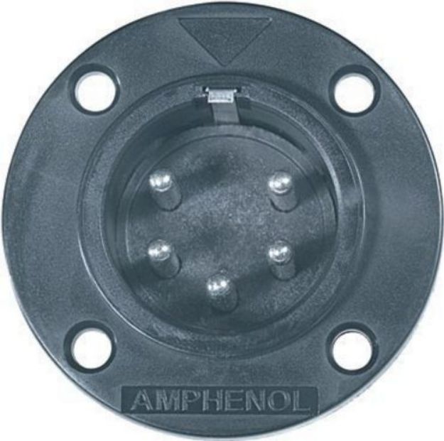 Picture of Amphenol  EP Connector  5 Pin  Panel Mount  MALE