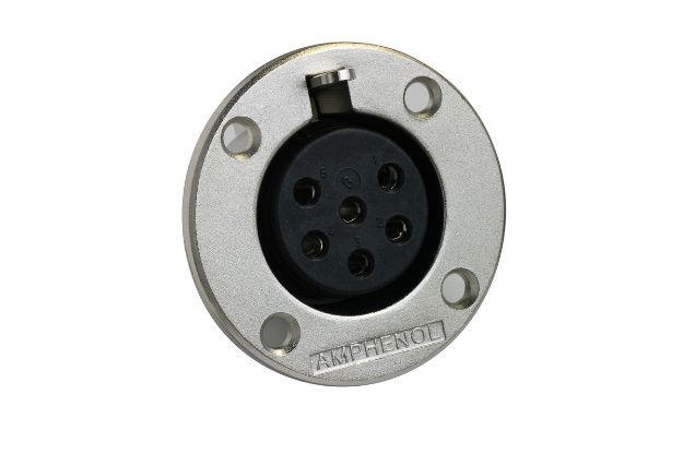 Picture of Amphenol  EP Connector  6 Pin  Panel Mount  FEMALE