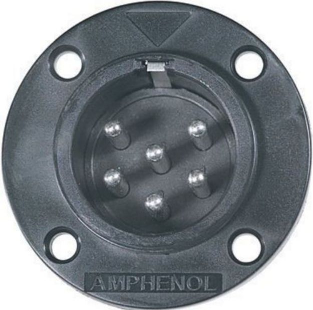 Picture of Amphenol  EP Connector  6 Pin  Panel Mount  MALE