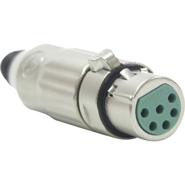 Picture of Switchcraft  Quick-fit XLR - all metal (female) - 6 pole