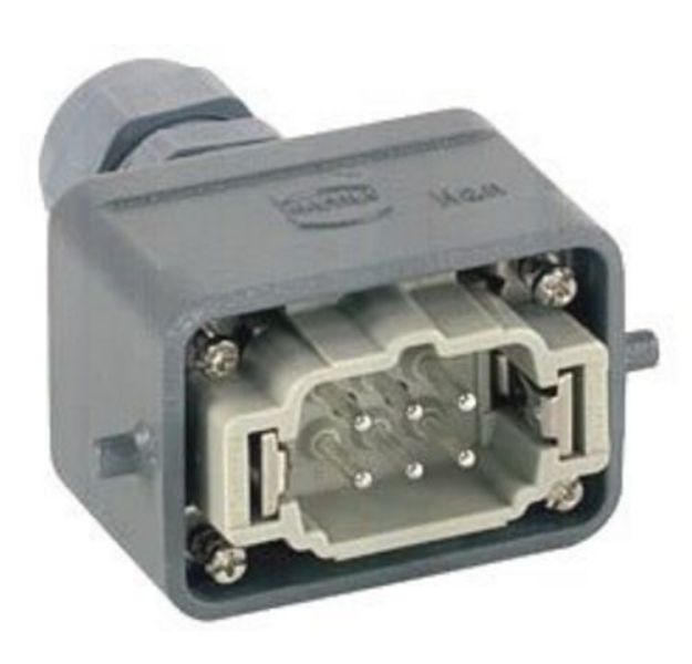 Picture of Harting Connector  HART 6  Cord Plug  MALE