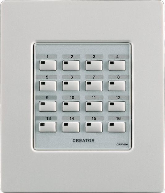 Picture of Creator  AV Control System Wall Panel  16 Key  Programable