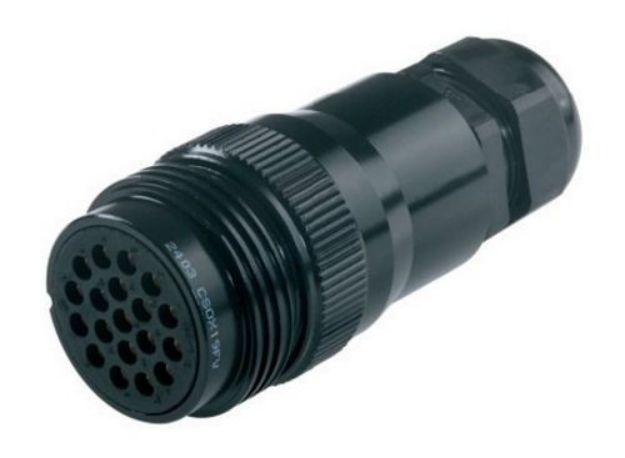 Picture of Socapex Connector  19 Pin  Cord Plug  FEMALE