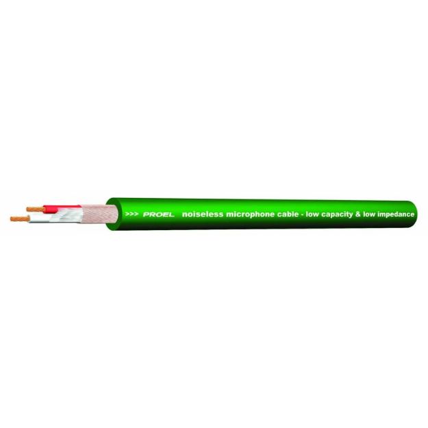 Picture of Proel  Bulk Mic Cable  90% Spiral Shield  GREEN