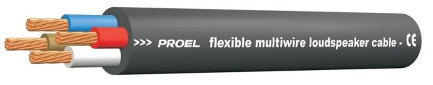 Picture of Proel Flexible Speaker Cable  Twisted  4 x 4mm²  BLACK