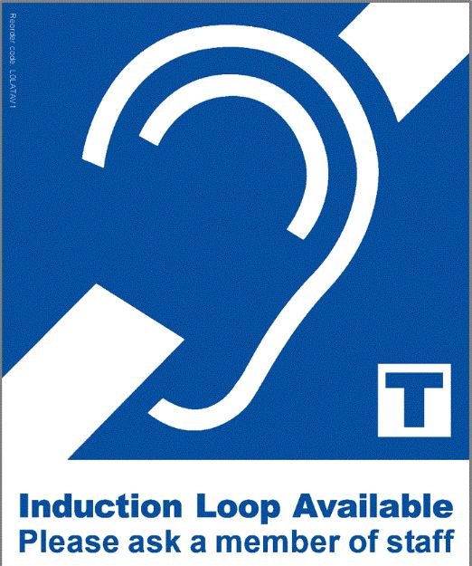 Picture of Inductive Loop Adhesive Pictogram BLUE