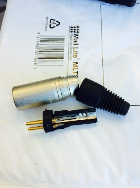 Picture of Neutrik  XLR Connector  3 Pin  Cord Plug  MALE  Solderless