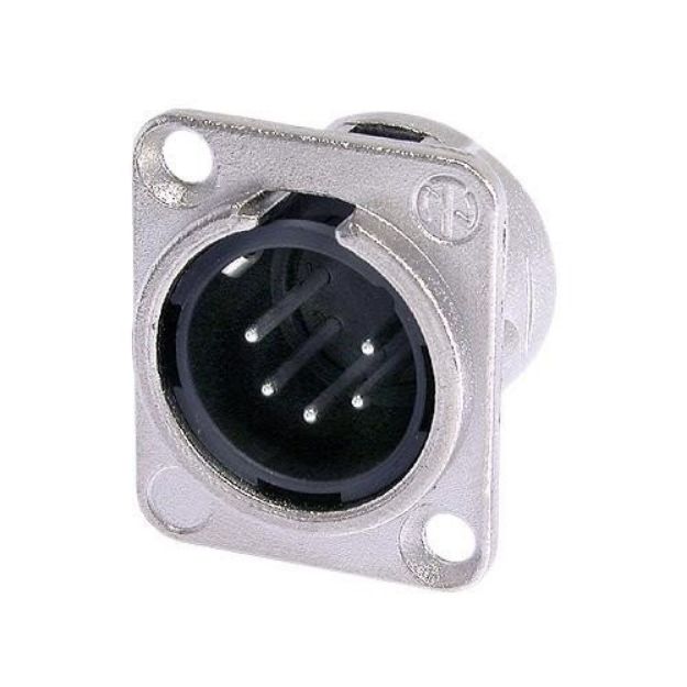 Picture of Neutrik  XLR Connector  5 Pin  Panel Mount  MALE