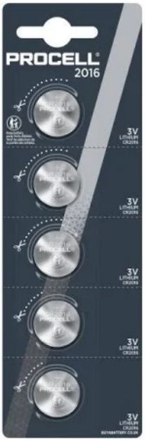 Picture of Procell  Intense 2016 COIN Battery  3V  Lithium  40 Pack