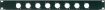Picture of Jansen 19" Rack Panel 1U Punched EIGHT x XLR BLACK