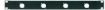 Picture of Jansen 19" Rack Panel 1U Punched FOUR x XLR BLACK
