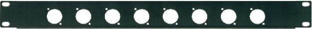 Picture of 19" Rack Panel 1U Punched 8 x XLR