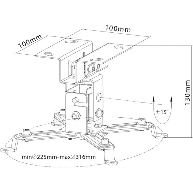 Picture of Proel Heavy Duty Ceiling Projector mount