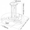 Picture of Proel Ceiling Projector mount