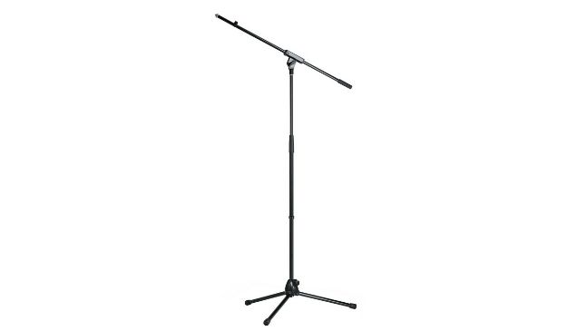 Picture of K&M Floor Mic Stand Tall+Boom BLACK