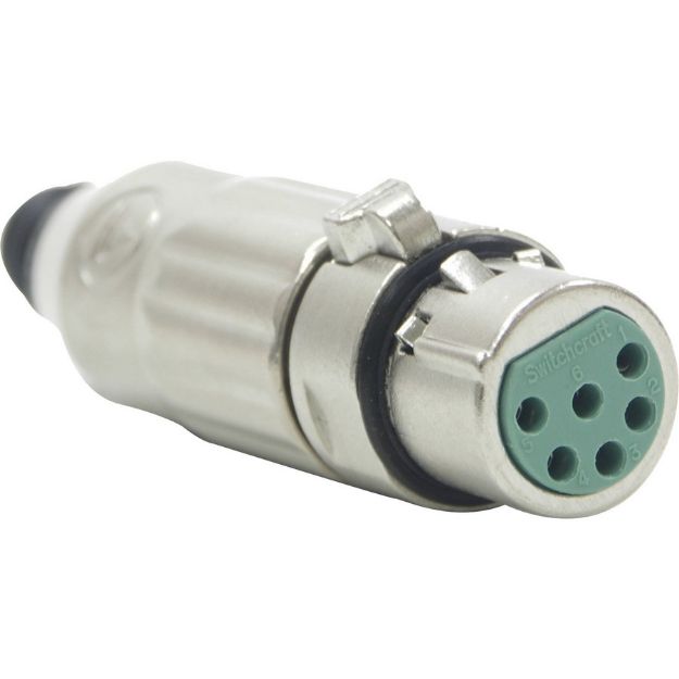 Picture of Switchcraft Quick-fit XLR - all metal (female) - 6 pole