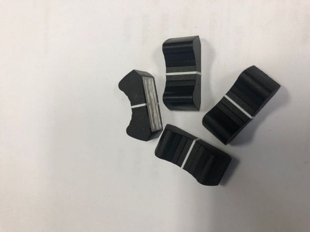 Picture of A&H Mixer Fader Knob BLACK White Line