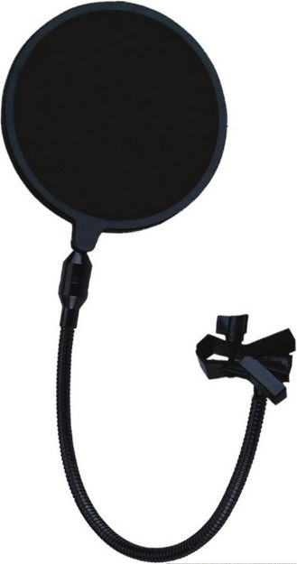 Picture of Proel Mic Pop Shield on Gooseneck + Spring Clamp BLACK