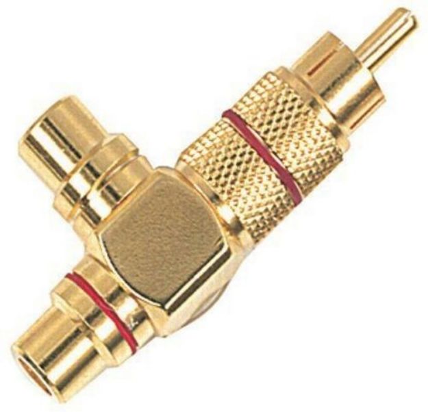 Picture of Signal Adaptor 2 x FRCA > MRCA 90º GOLD PLATE